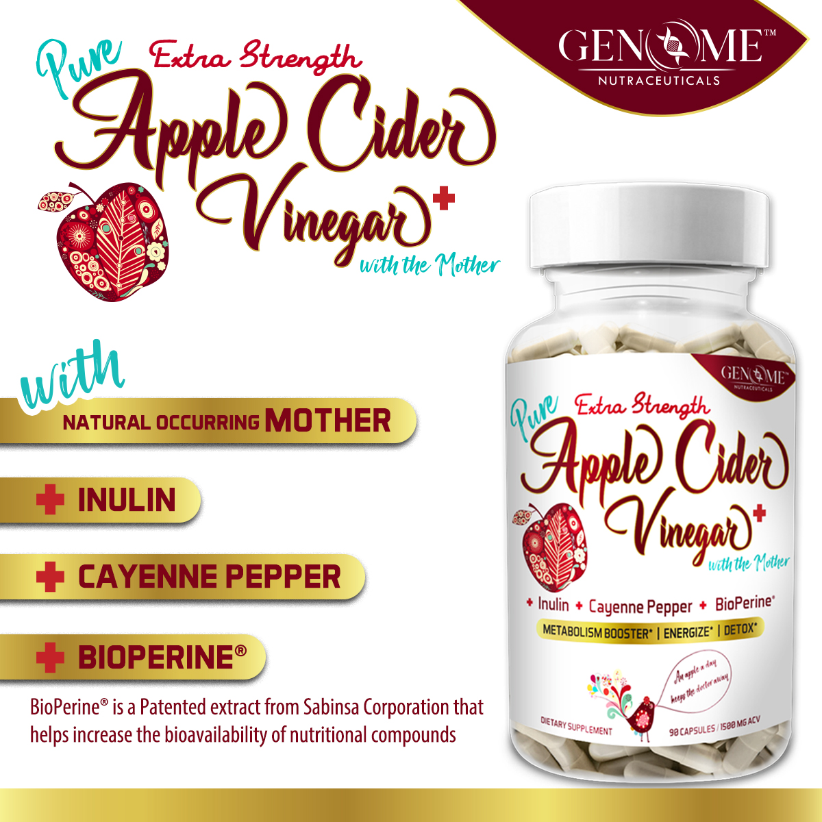 Amazon Supplement Product Listing Image Picture Designer of Graphics and Infographics | Apple Cider Vinegar