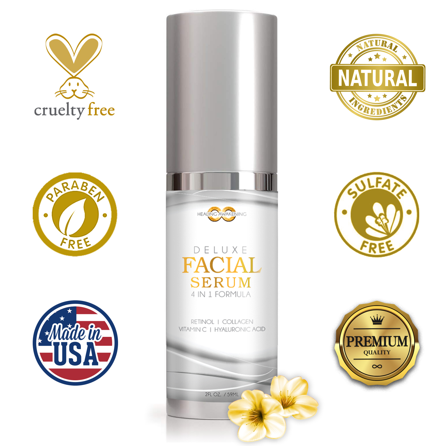 Amazon Beauty Product Listing Image Picture Designer of Graphics and Infographics | Facial Serum